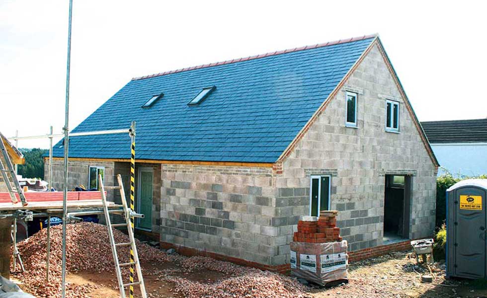 The exterior of David Snell's self build begins to take shape
