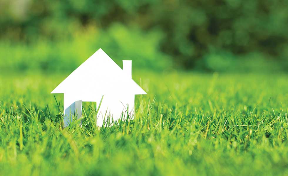 planning obligations visual of a house on grass