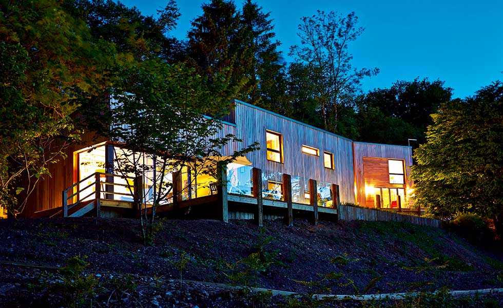 This stunning woodland home from CDMS Architects is the ideal holiday home