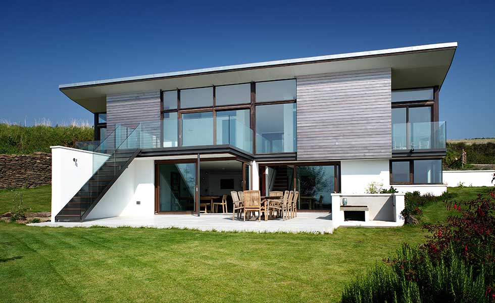 A contemporary sea front self build by Annie Martin Architect