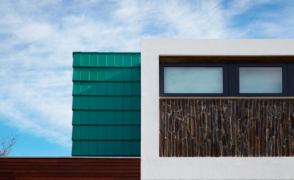 galex slate and stone cladding CS Plasma Copper Green