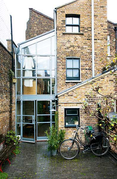glazed rear extension to a Victorian terraced home