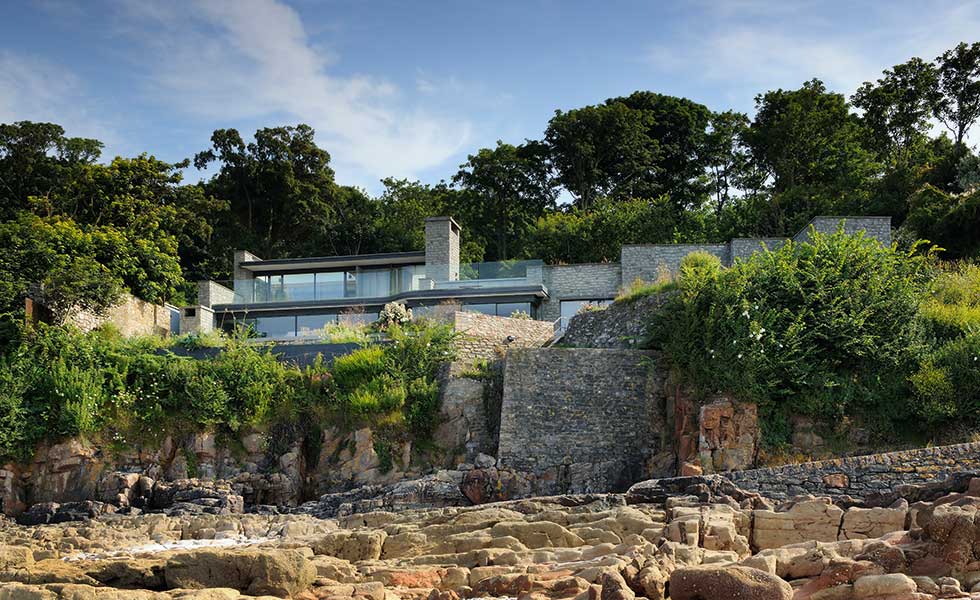 a contextual self build on a cliff by Stan Bolt