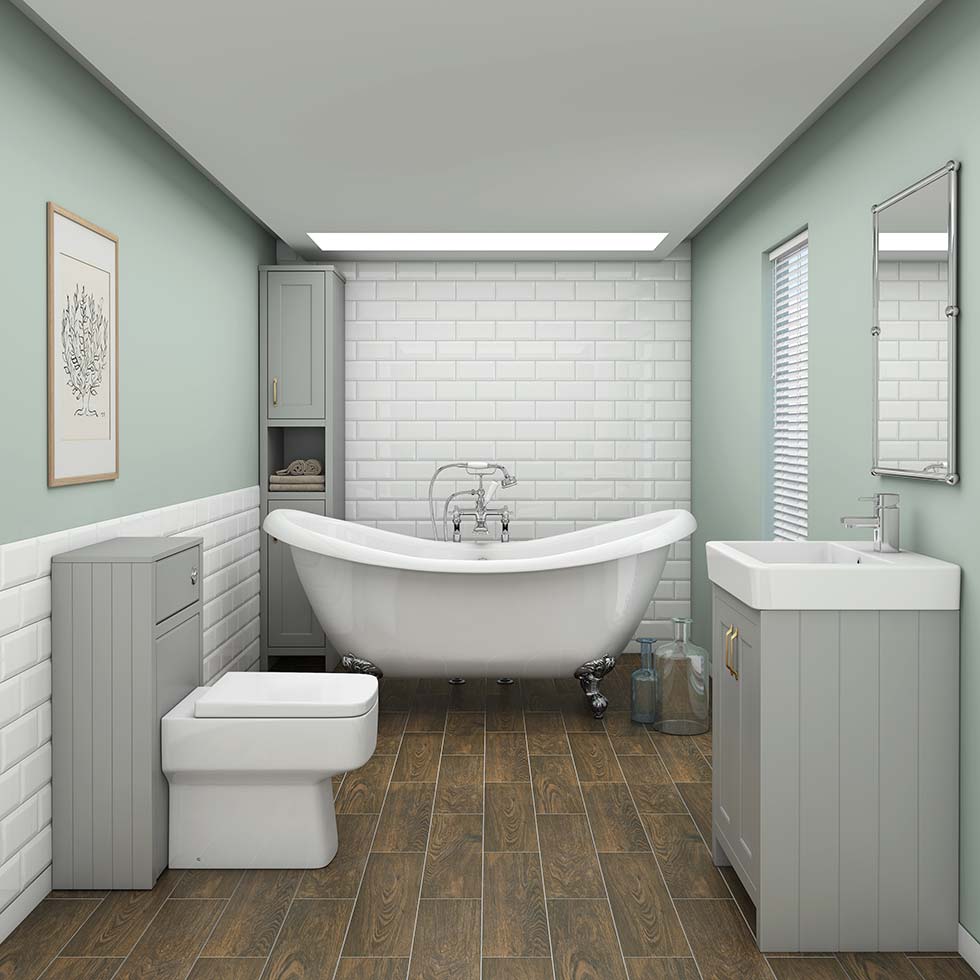 victorian plumbing curved roll top bath