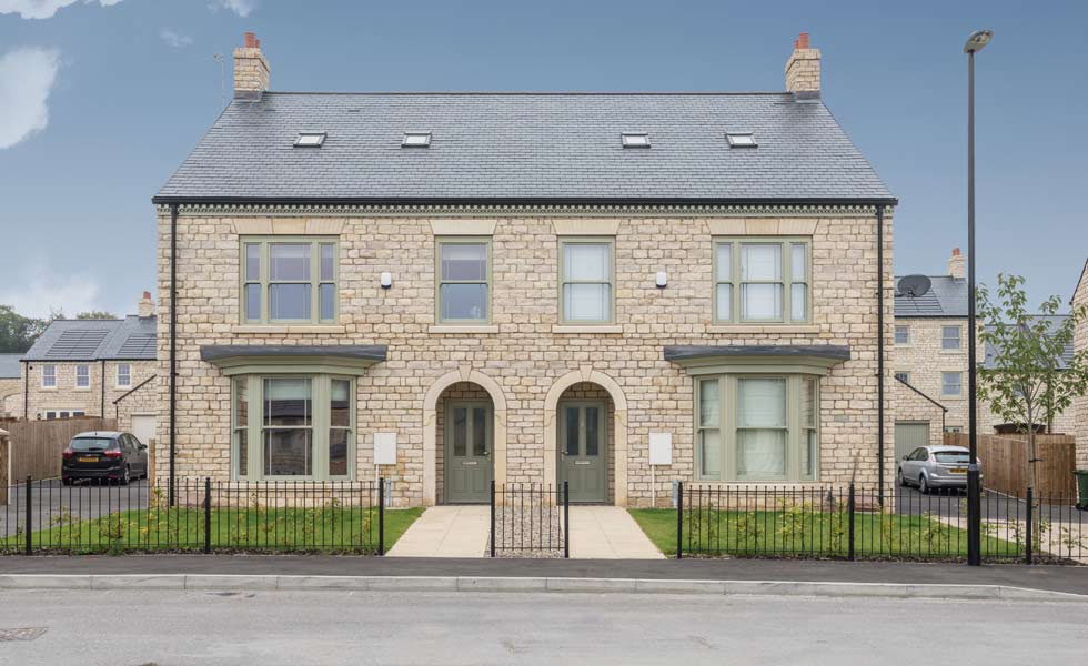 cupa natural slate semi detatched houses