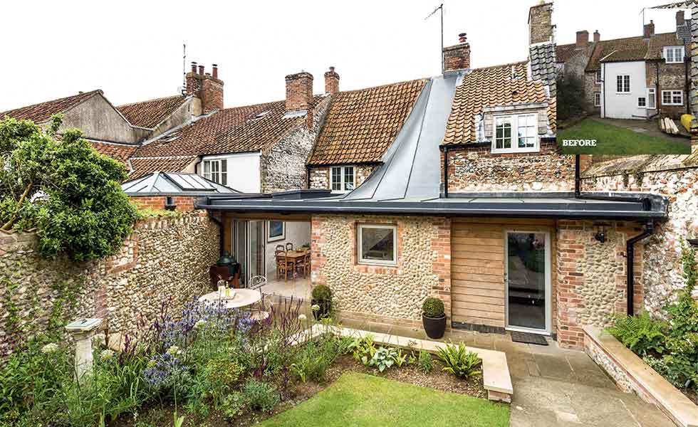 The before and after transformation of a listed cottage in Norfolk
