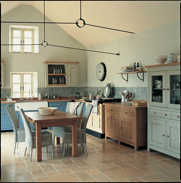 Natural stone kitchen flooring
