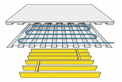Lewis Deck with underfloor heating over timber joists