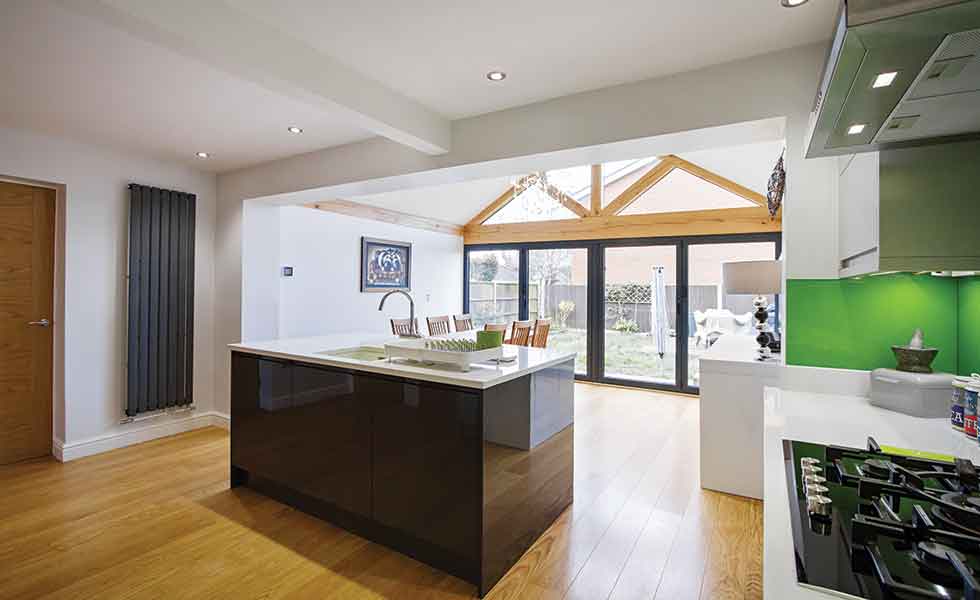 This oak frame extension from Croft Architecture was built on a budget of under £50,000