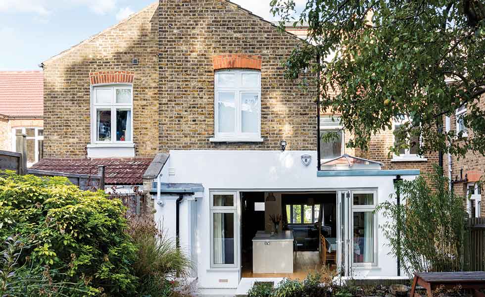 This extension by Design Squared made way for a new kitchen diner, built on a budget of under 50K