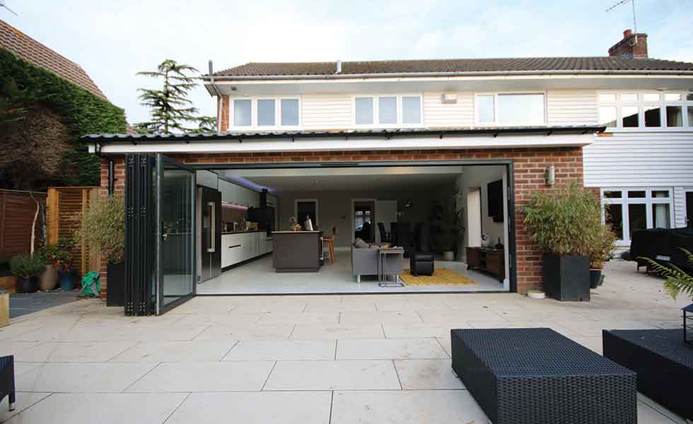 A large extension by Eclipse Property Solutions has transformed the living space of this family home