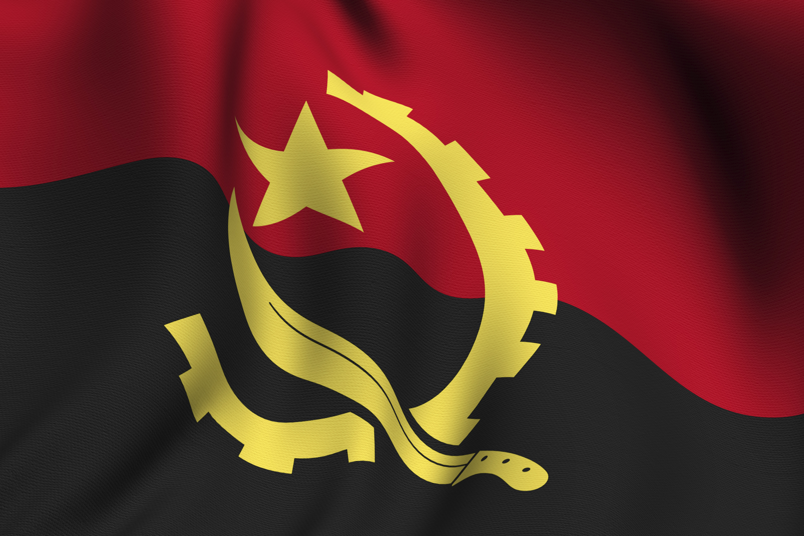 Angola flag Africa