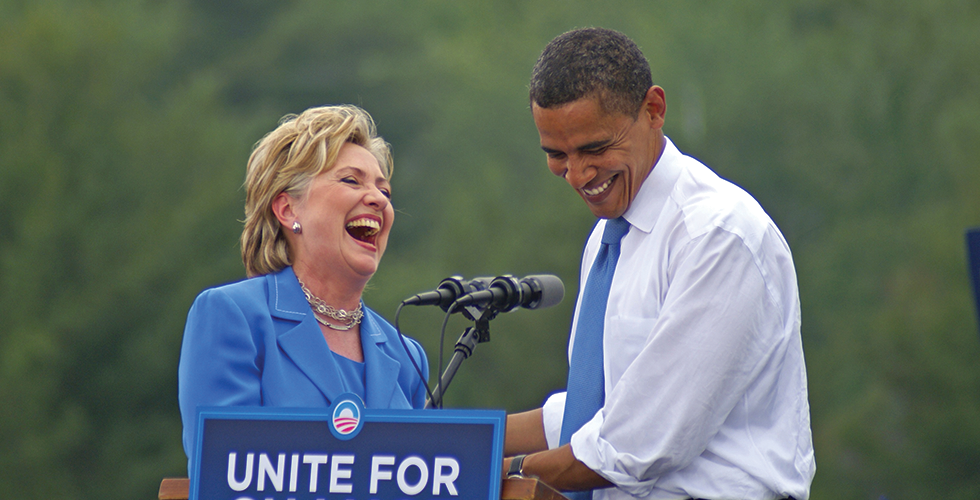 Barack Obama and Hillary Clinton