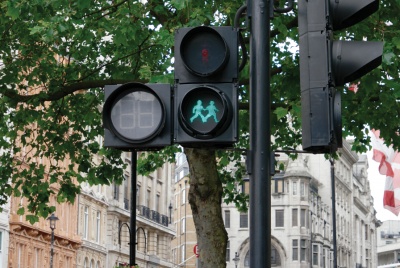 Pride same-sex crossing