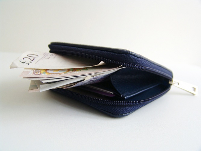 Blue purse