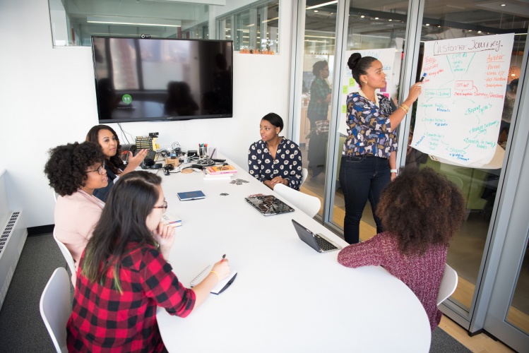 Women working in the office