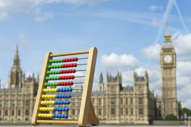 Spring Statement Houses of Parliament with Abacus