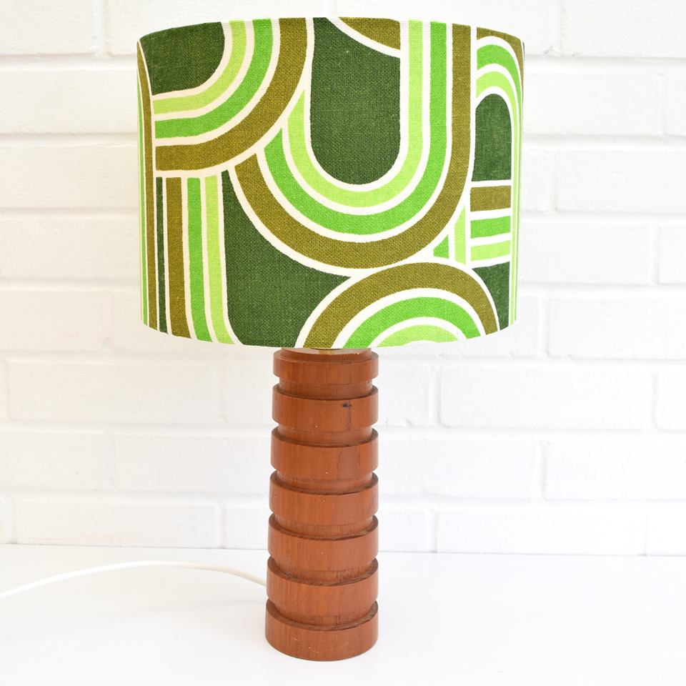 Create a vintage fabric lampshade