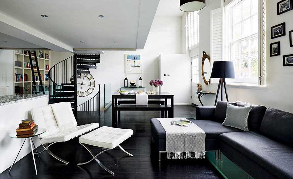 monochrome decoraing ideas in an apartment