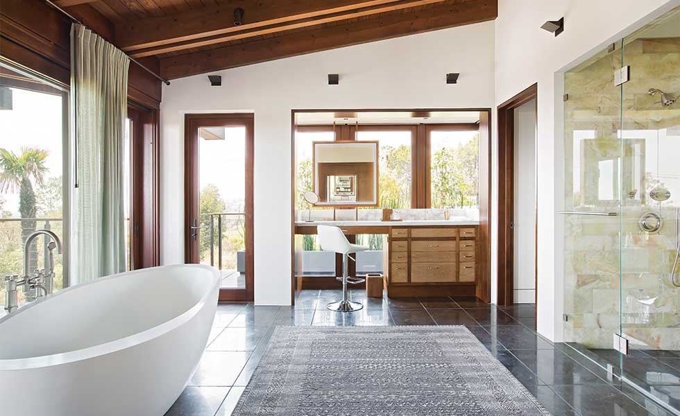 bathroom with dressing area