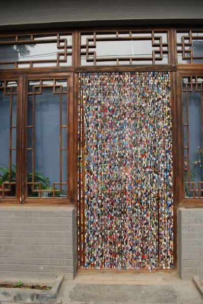 beads in an interior doorway