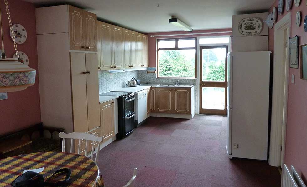 dated kitchen interior