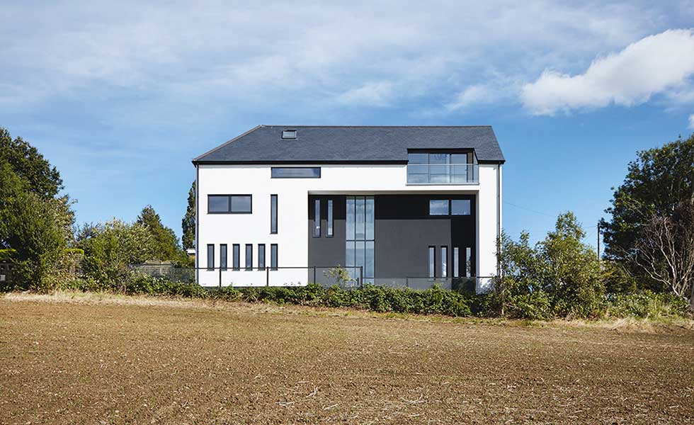 Clear Architects house design that moved the accommodation to the side elevation. rebuild