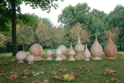allan calder finials on grass