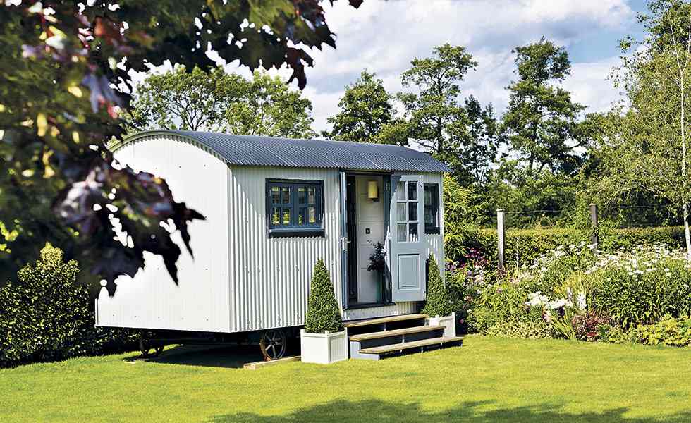 A shepherd's hut is a mobile garden room