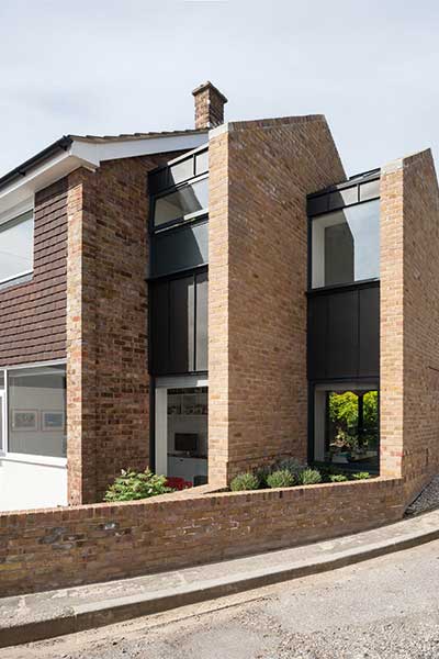 Compact two-storey extension