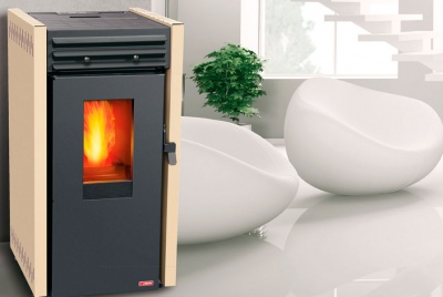 BioAmore pellet stoves available in Grey, Ivory and Black