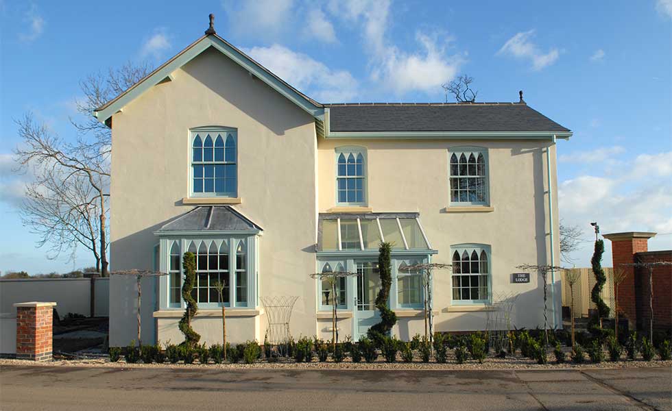 Renovated exterior of Victorian house