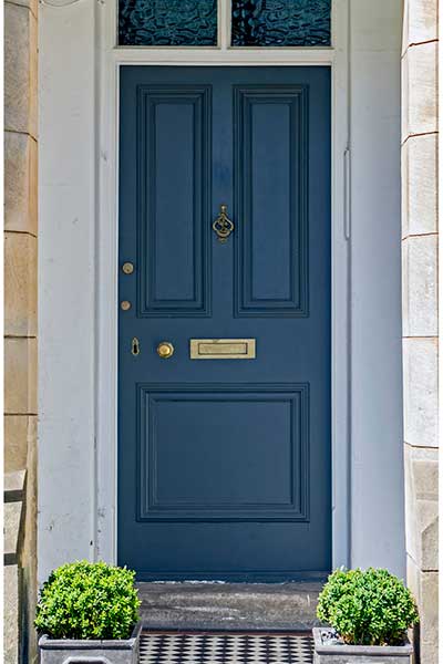 An authentic-looking Victorian front door