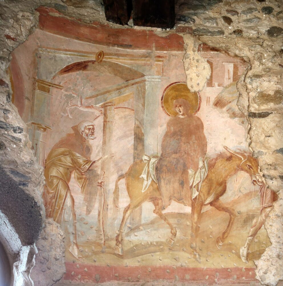 2560px Maestro di castelseprio storie dellinfanzia di cristo datazione incerta tra l830 e il 950 dc ca. 14 viaggio a betlemme 2