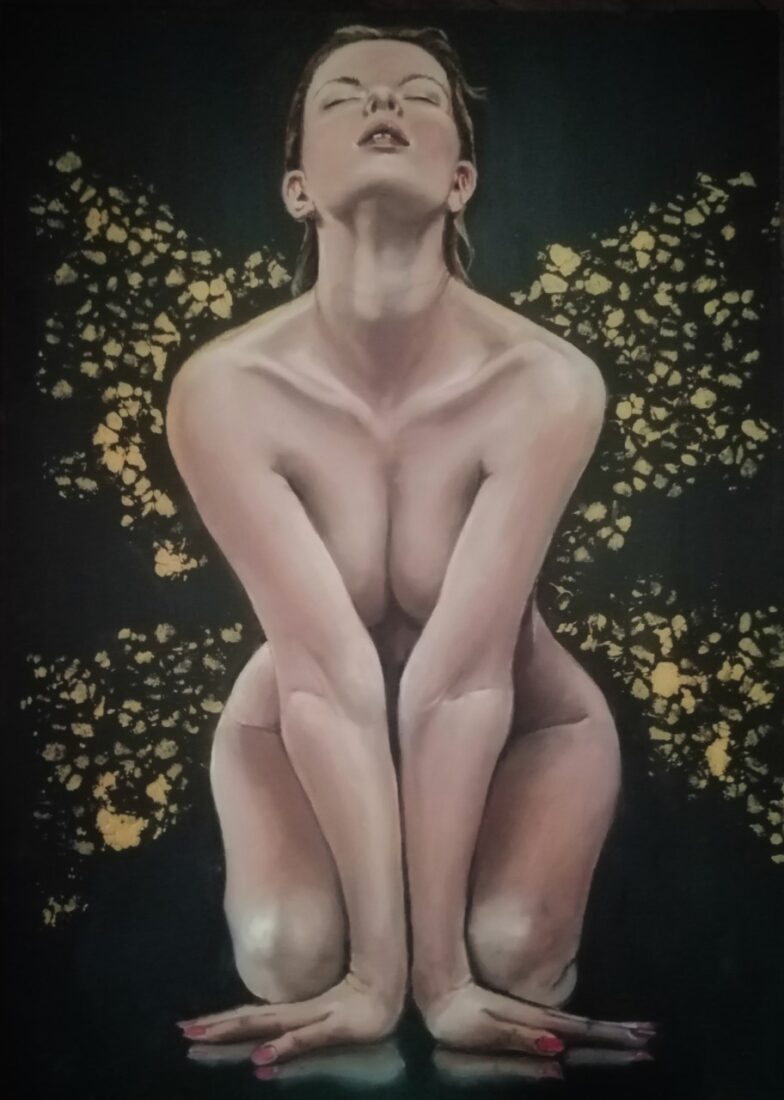 Butterfy olio 50x70