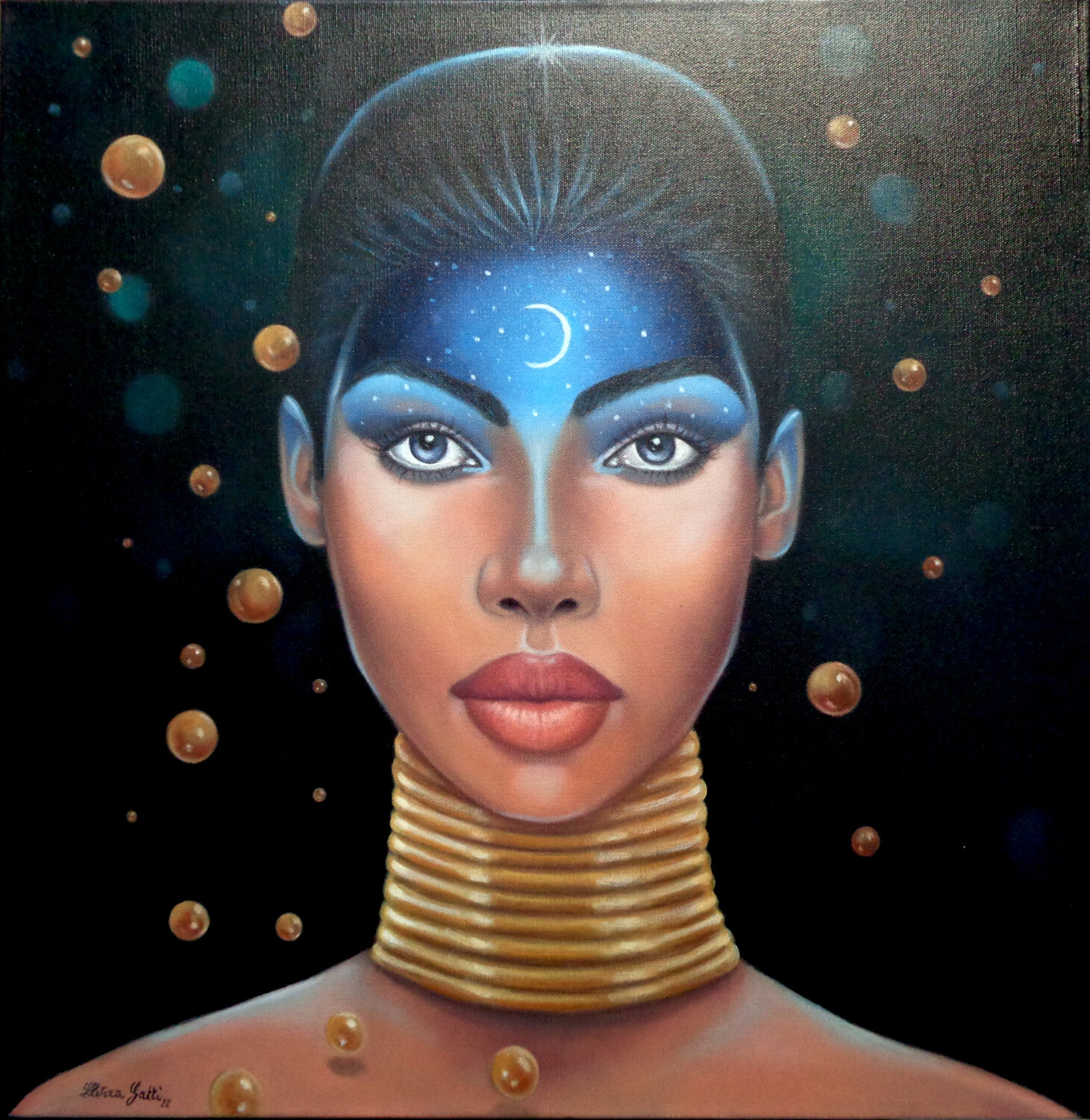 Passaggi alchemici olio su tela 60x60 luglio 2022