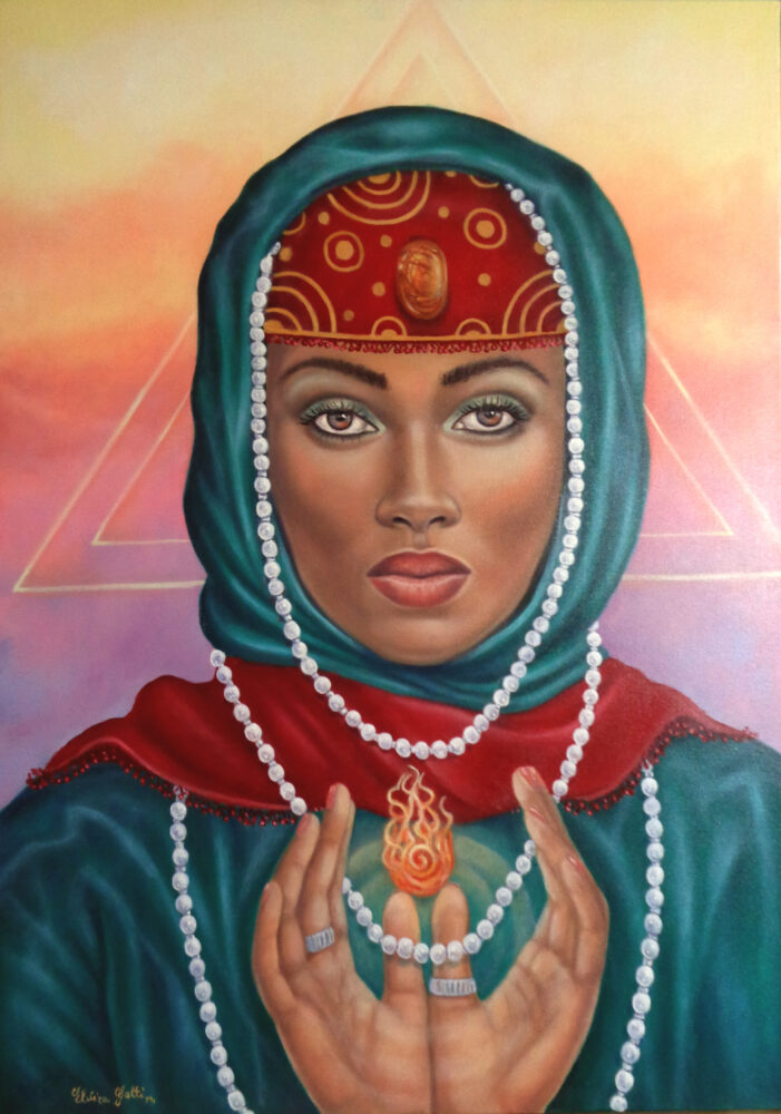 FUOCO SACRO olio su tela 70x50 febbraio 2023