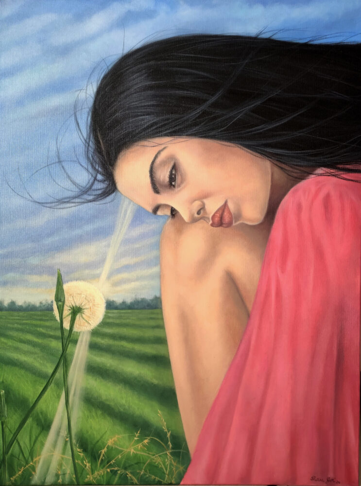 ALL'UNISONO ololio su tela 80x60 gennaio 2024