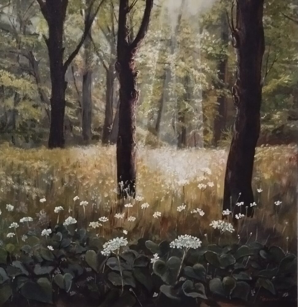 il bosco incantato - acrilici 60 x 60