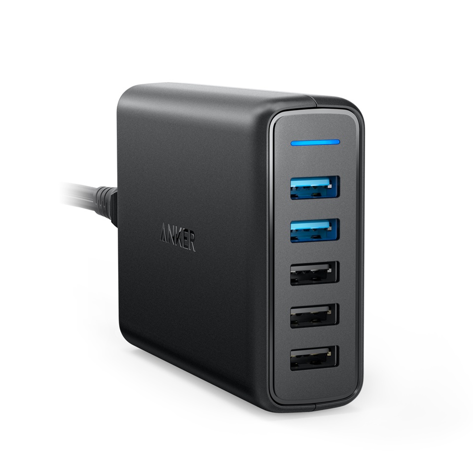 PowerPort Speed 5-port USB charger 2 x quick charge