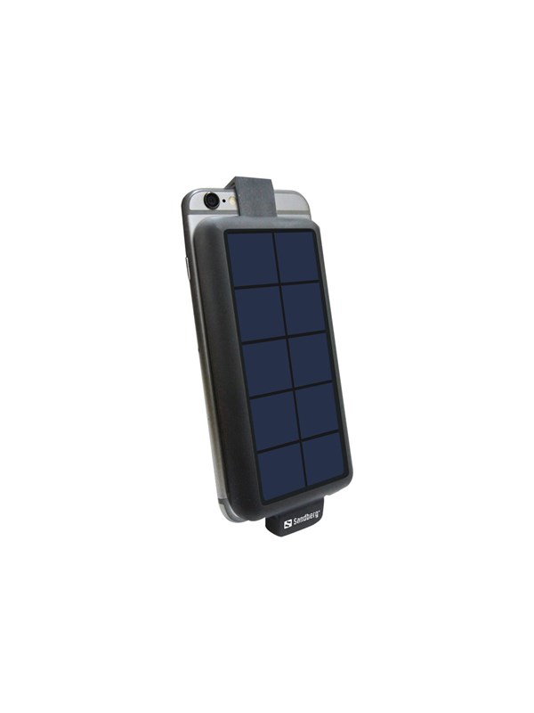 Solar PowerBack 3000mAh Powerbank - Sort - 3000 mAh