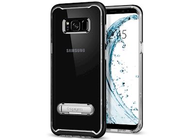 <p style='font-size:12px; text-align: left;'>Spigen Crystal Hybrid Cover til Samsung Galaxy S8 Plus beskytter bagside, ramme og til dels skærmen mod ridser og slag.
Crystal Hybrid Cover til Samsung Galaxy S8 Plus