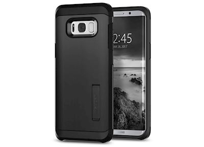 <p style='font-size:12px; text-align: left;'>SPIGEN Tough Armor Cover til Samsung Galaxy S8 Plus giver rigtig god beskyttelse mod skader og skærm og knapper er også beskyttet.
Tough Armor Cover til Samsung Galaxy S8 Plus