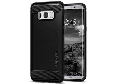 <p style='font-size:12px; text-align: left;'>SPIGEN Rugged Armor Cover til Samsung Galaxy S8 Plus er rigtig tyndt og beskytter telefonen mod ridser og slag.
Rugged Armor Cover til Samsung Galaxy S8 Plus