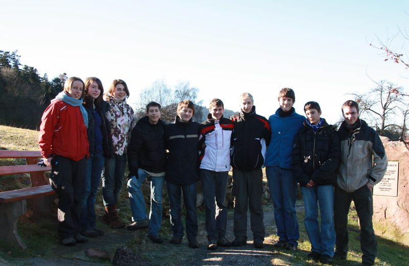 Gruppenbild am Hauslager
