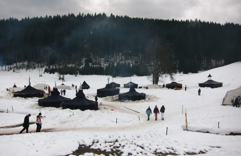 Blick auf den Lagerplatz beim "Track for Kidz"