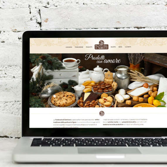 Sito Pasticceria di Sambuco, realizzato da dpsonline Genova