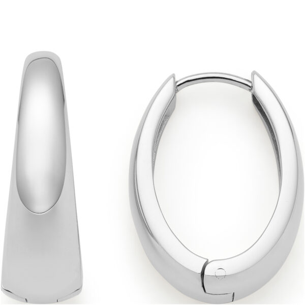 Leonardo Creole Elodie silber glaenzend 025459