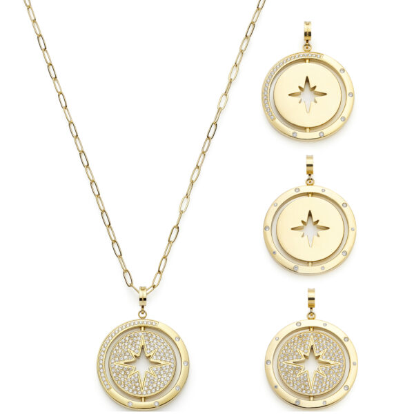 Leonardo Halskette gold 70 Starlight X-Mas Ref. 025552 mehrfarbig – Bild 3