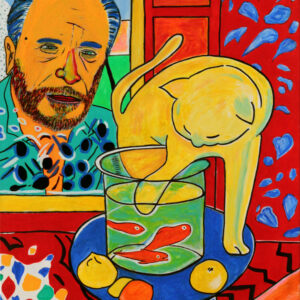 Bukowski cicát néz Matisse műtermében
